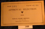 Old Approval Book containing (28) scarcer Stamps from 