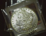 1887 P U.S. Morgan Silver Dollar, Gem Brilliant Uncirculated.