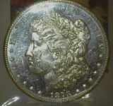 1878 S U.S. Morgan Silver Dollar, Semi-cameo Prooflike.