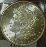 1890 S U.S. Morgan Silver Dollar, Brilliant Uncirculated.