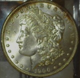 1900 P U.S. Morgan Silver Dollar, Brilliant Uncirculated with just a hint of gorgeous toning.