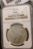 1922 P U.S. Peace Silver Dollar NGC slabbed 