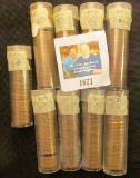 (436) Wheat Cents in plastic tubes dating in the forties.