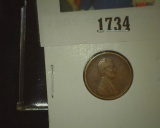 1909 S Lincoln Cent, Key date Fine.