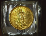 1922 P U.S. Gold Double Eagle Twenty Dollar St. Gaudens, Brilliant Uncirculated.
