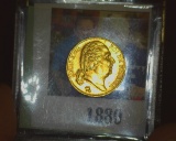 1820A France 20 Francs Gold Piece, EF+. 0.1867 ozs. pure Gold.