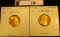 Pair of 1970 S Small Date, Level 7, Red Brilliant Uncirculated. Red Book $110.00.