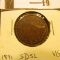 1891 Canada Large Cent, small date, small leaves, VG.