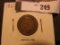 1862 U.S. Indian Head Cent, F+.