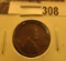 1909 P VDB Lincoln Cent, Fine.