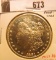 1881 S Morgan Silver Dollar, Brilliant Uncirculated. Prooflike.