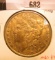 1897 P Morgan Silver Dollar, Brilliant Uncirculated, toned.