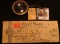 18th Century Coin Magnifying Glass; & 1899 Bank Check from 