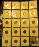 (19) different Uncirculated or Proof Lincoln Cents in a 2