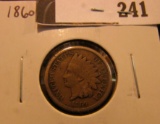 1860 U.S. Indian Head Cent VG.