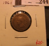 1861 U.S. Indian Head Cent