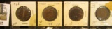 (4) 1918 Canada Large Cents, VF.