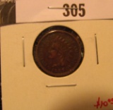 1907 U.S. Indian Head Cent, Extra Fine.