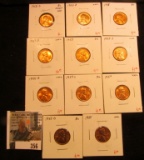 (11) BU Lincoln Cents: 1952 D, 54 P, S, 55 P, D, S, 56 D, 57 P, D, 58 P & D.