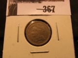 1867 U.S. Three Cent Nickel, Fine.