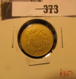 1867 U.S. Shield nickel, Fine+.