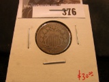 1882 U.S. Shield nickel, VG.