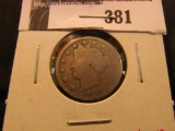 1883 Cents Liberty Nickel, Scaece Variety. G.