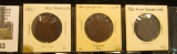 Lot of 1861 New Brunswick One Cent Coins, (2) VG, (1) Fine.