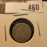 1854 P with Arrows U.S. Seated Liberty Half Dime, G.