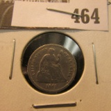 1861 P U.S. Civil War Date Seated Liberty Half Dime, G.