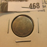 1861 U.S. Civil War Date Seated Liberty Dime, AG-G with clear date.