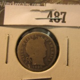 1898 S Barber Dime, Good.