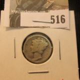 1921 P Mercury Dime , Key date! Good.