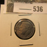 1948 P Roosevelt Dime, BU toned.