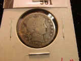 1911 D Barber Quarter, Good, better date.