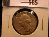 1943 P Washington Quarter, Brilliant Uncirculated 63+.