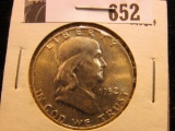 1952 P Franklin Half Dollar, BU