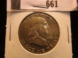 1961 P Franklin Half, AU.