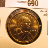 2007 P Sacagawea Dollar, BU from Mint Set.
