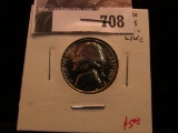 1967 BU SMS Prooflike Jefferson Nickel. Nice.