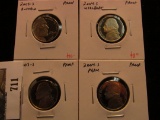 4 Proof Jefferson Nickels: 2003-S, 2004-S Peace, 2004-S Keelboat, & 2005-S Buffalo.