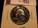 1956 P Proof Washington Silver Quarter.