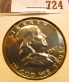 1957 P Proof Franklin Half Dollar.