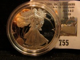 1996 P Proof American Eagle Silver One Ounce Dollar in capsule.