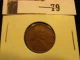 1909 P VDB Lincoln Cent, EF.