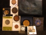 Hodgepodge coin look includes a holder for flat pack proof sets, mint medals, proof indiana state qu