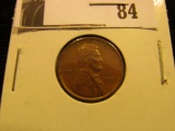 1909 P VDB Lincoln Cent, EF-AU.