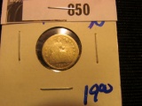 1857 Seated Liberty half dime