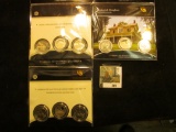 (3) America the Beautiful three coin sets incluse Vicksburg National Military Park, Frederick Dougla