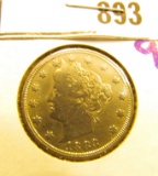 1883 V nickel with no cents